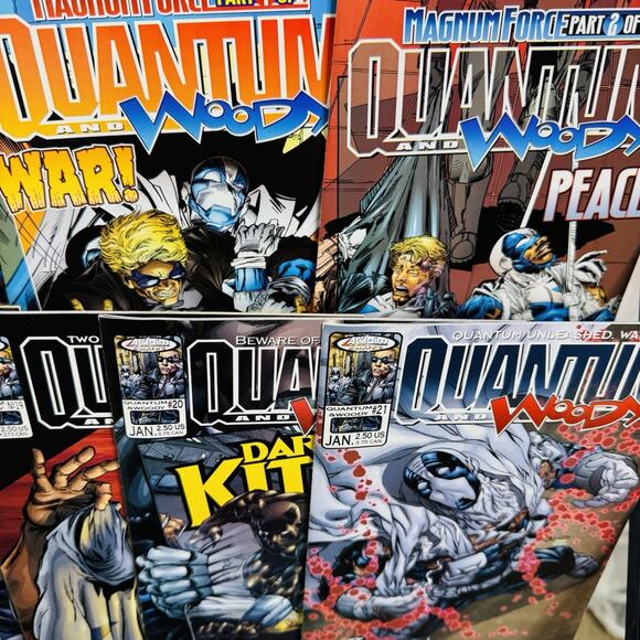 Quantum And Woody 1-21 32 Set Volume 1 Valiant Acclaim 1st App Vincent Van GOAT - Picture 4 of 8